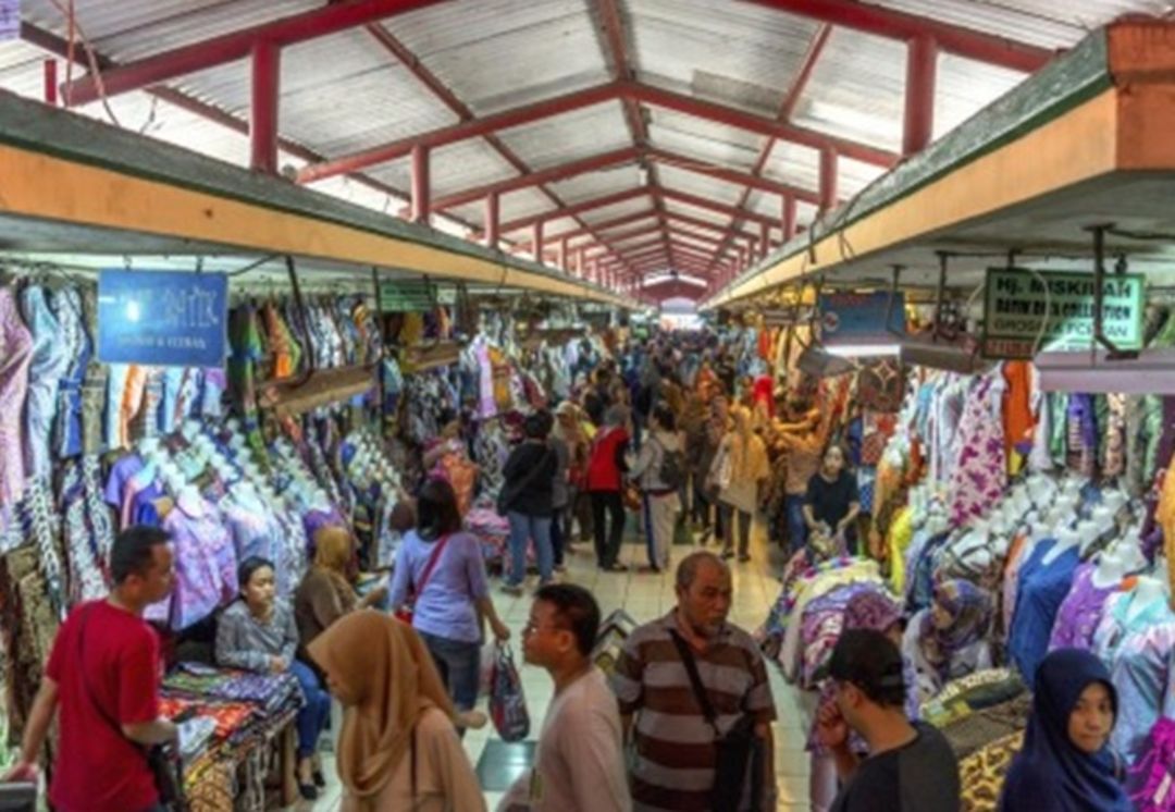 Buying batik in Indonesia