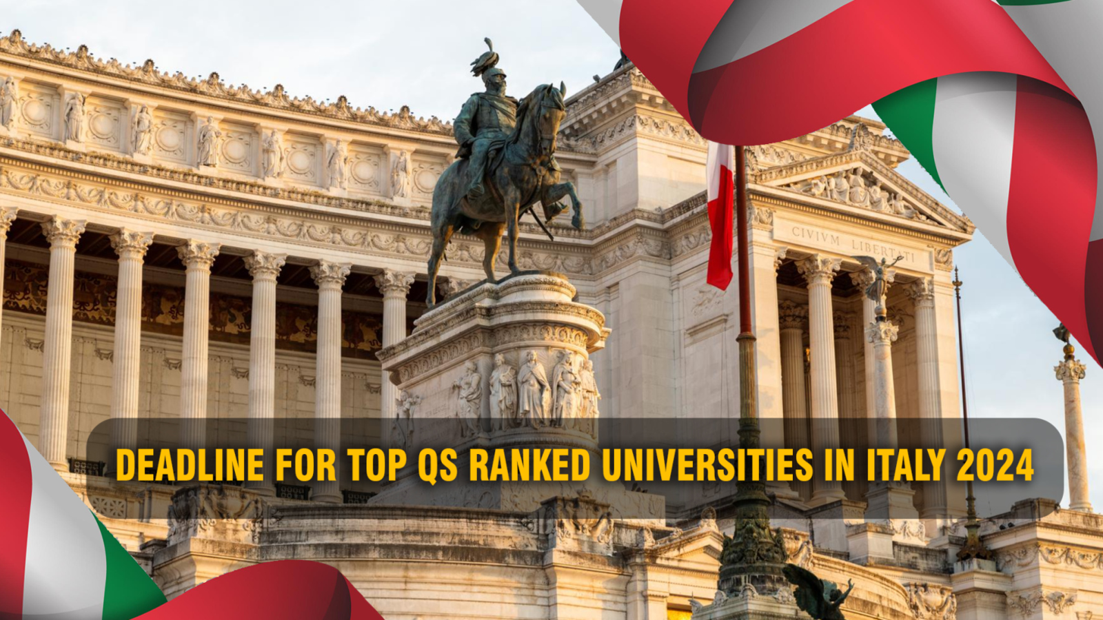 Deadline for Top QS Ranked Universities in Italy 2024