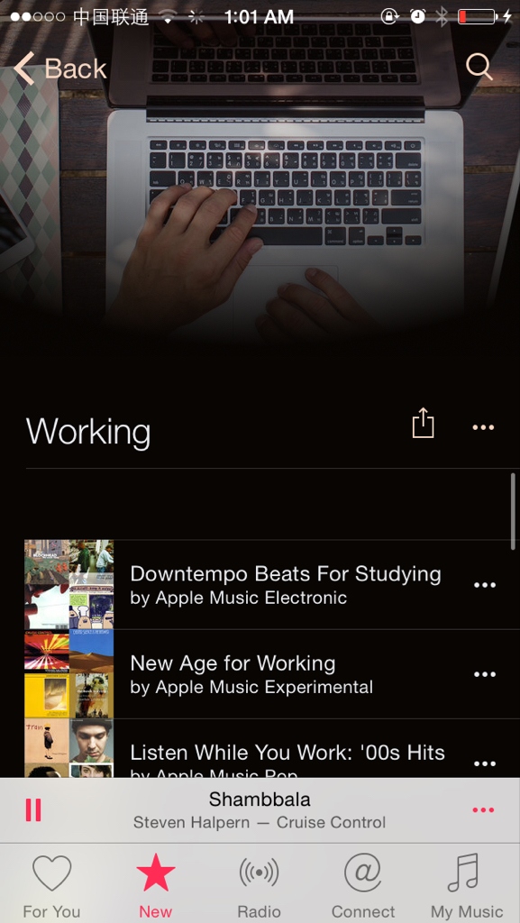 Apple Music的设计真是很喜欢
